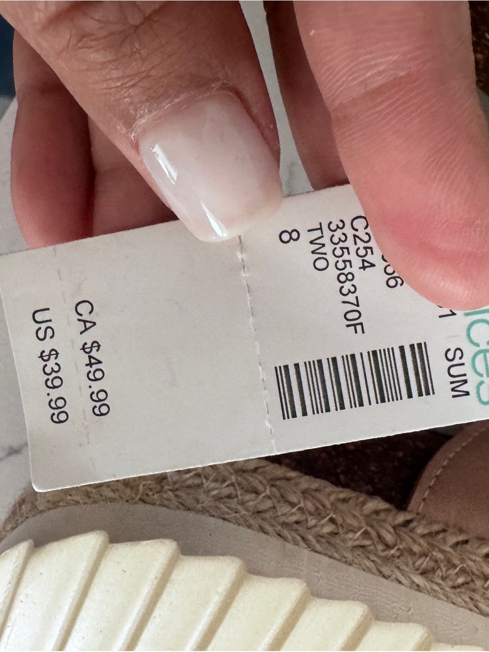 Maurices Double Buckle Slide Sandals in Taupe - Picture 3 of 5